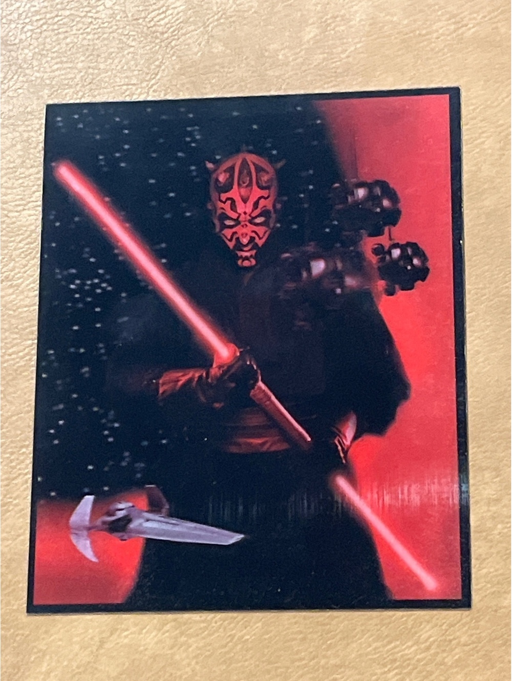 Darth Maul Star Wars Family Toy Jumbo Lenticular Limited Edition Card